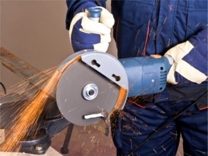 Power driven disc cutters are an example of an abrasive wheel tool. This must be handled with care. Training supplied by Mc Nulty Training and Safety Solutions, Donegal, Ireland